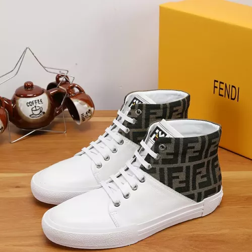 Wholesale Fendi High Tops Casual Shoes For Men #1274033 $76.00 USD, Wholesale Quality Replica Fendi High Tops Casual Shoes