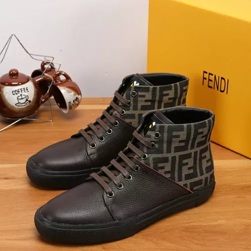 Wholesale Fendi High Tops Casual Shoes For Men #1274034 $76.00 USD, Wholesale Quality Replica Fendi High Tops Casual Shoes