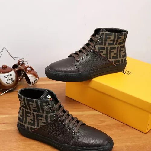 Replica Fendi High Tops Casual Shoes For Men #1274034 $76.00 USD for Wholesale