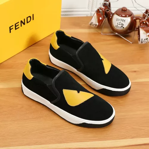 Wholesale Fendi Casual Shoes For Men #1274042 $64.00 USD, Wholesale Quality Replica Fendi Casual Shoes