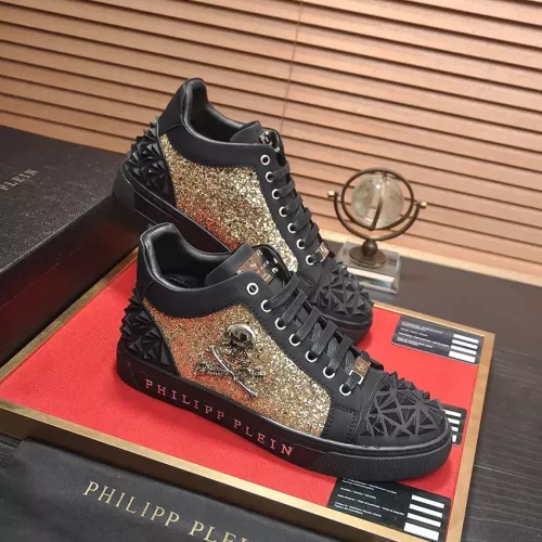 Replica Philipp Plein PP High Tops Shoes For Men #1274104 $88.00 USD for Wholesale