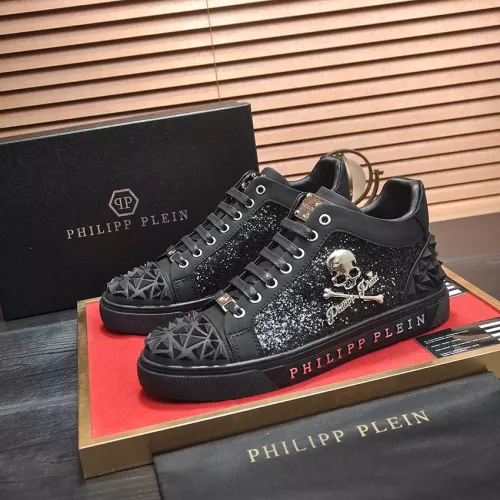 Wholesale Philipp Plein PP High Tops Shoes For Men #1274105 $88.00 USD, Wholesale Quality Replica Philipp Plein PP High Tops Shoes