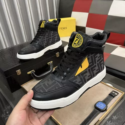 Wholesale Fendi High Tops Casual Shoes For Men #1274153 $80.00 USD, Wholesale Quality Replica Fendi High Tops Casual Shoes