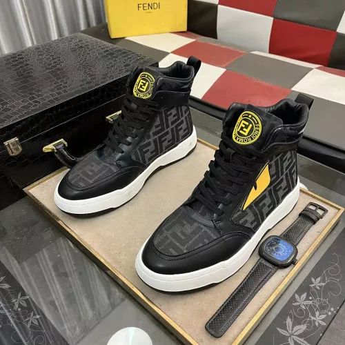 Replica Fendi High Tops Casual Shoes For Men #1274153 $80.00 USD for Wholesale