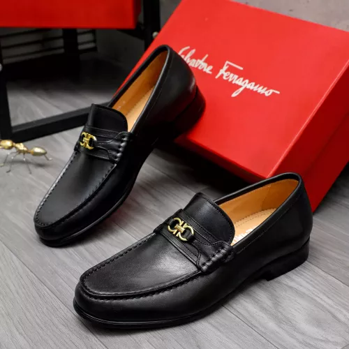 Wholesale Salvatore Ferragamo Leather Shoes For Men #1274220 $88.00 USD, Wholesale Quality Replica Salvatore Ferragamo Leather Shoes