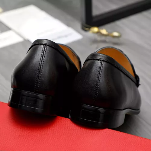 Replica Salvatore Ferragamo Leather Shoes For Men #1274220 $88.00 USD for Wholesale