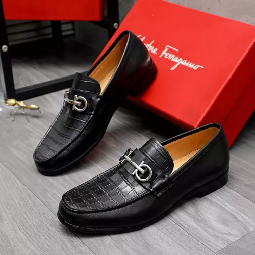 Wholesale Salvatore Ferragamo Leather Shoes For Men #1274222 $88.00 USD, Wholesale Quality Replica Salvatore Ferragamo Leather Shoes