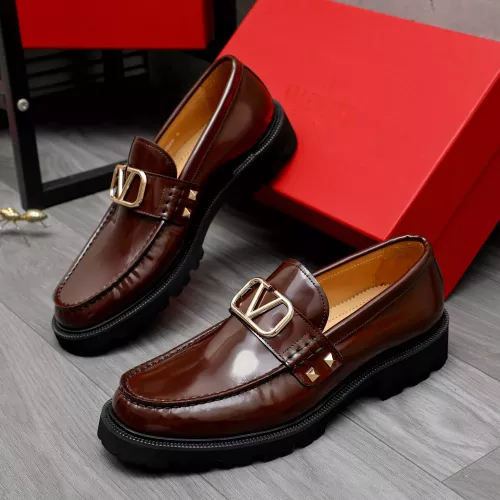 Wholesale Valentino Leather Shoes For Men #1274224 $96.00 USD, Wholesale Quality Replica Valentino Leather Shoes