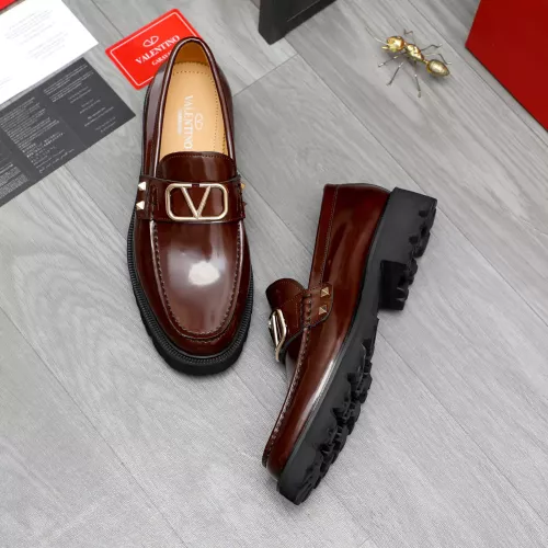 Replica Valentino Leather Shoes For Men #1274224 $96.00 USD for Wholesale