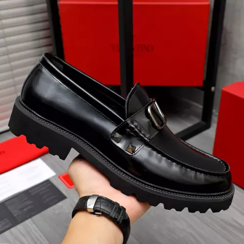 Replica Valentino Leather Shoes For Men #1274225 $96.00 USD for Wholesale