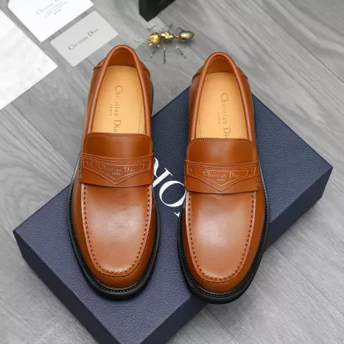 Replica Christian Dior Leather Shoes For Men #1274227 $88.00 USD for Wholesale