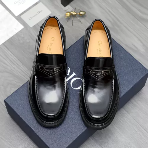 Replica Christian Dior Leather Shoes For Men #1274230 $88.00 USD for Wholesale