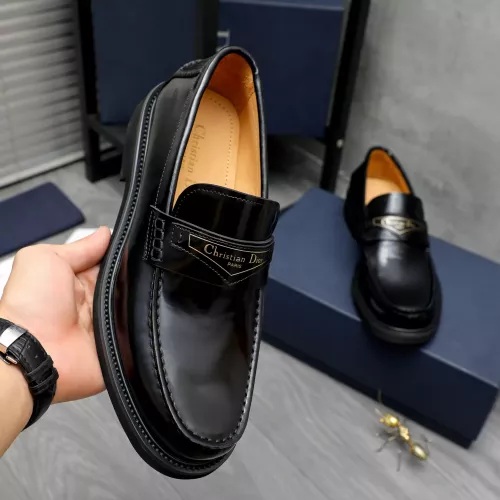 Replica Christian Dior Leather Shoes For Men #1274230 $88.00 USD for Wholesale