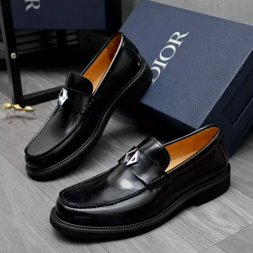 Wholesale Christian Dior Leather Shoes For Men #1274231 $88.00 USD, Wholesale Quality Replica Christian Dior Leather Shoes