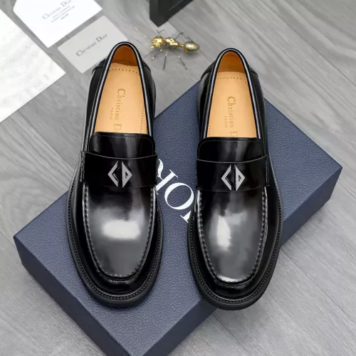 Replica Christian Dior Leather Shoes For Men #1274231 $88.00 USD for Wholesale