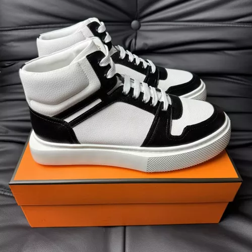 Wholesale Hermes High Tops Shoes For Men #1274235 $82.00 USD, Wholesale Quality Replica Hermes High Tops Shoes