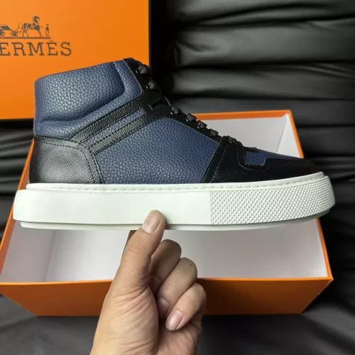 Replica Hermes High Tops Shoes For Men #1274236 $82.00 USD for Wholesale