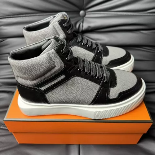 Wholesale Hermes High Tops Shoes For Men #1274237 $82.00 USD, Wholesale Quality Replica Hermes High Tops Shoes