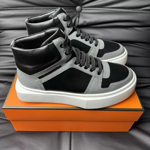 Wholesale Hermes High Tops Shoes For Men #1274238 $82.00 USD, Wholesale Quality Replica Hermes High Tops Shoes