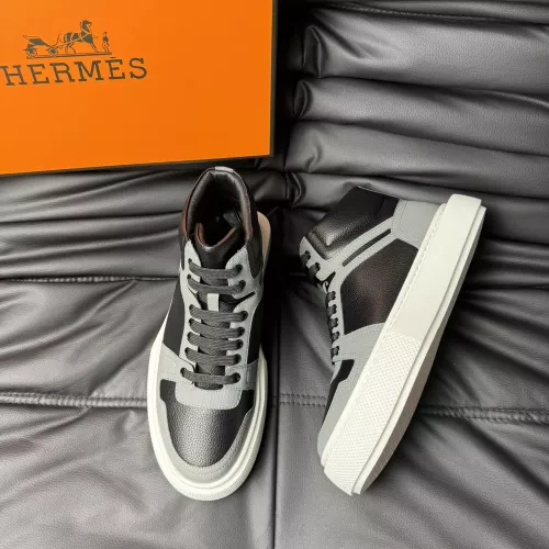 Replica Hermes High Tops Shoes For Men #1274238 $82.00 USD for Wholesale