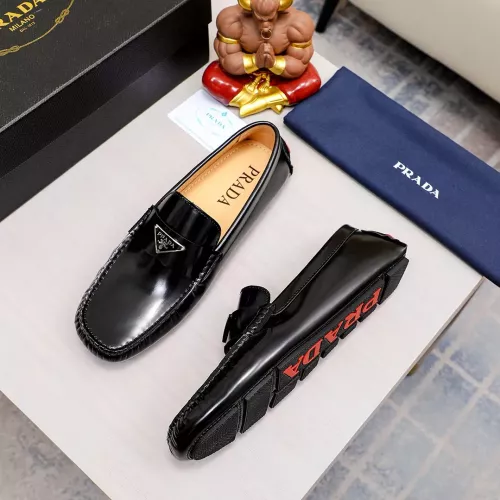 Wholesale Prada Leather Shoes For Men #1274265 $72.00 USD, Wholesale Quality Replica Prada Leather Shoes