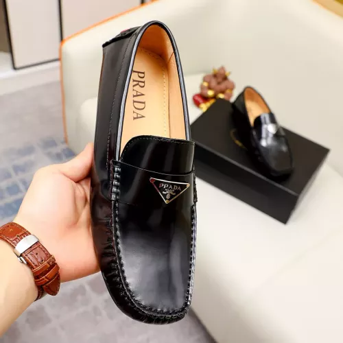 Replica Prada Leather Shoes For Men #1274265 $72.00 USD for Wholesale