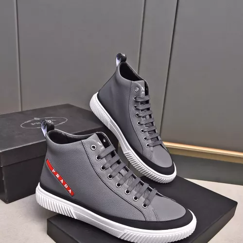 Replica Prada High Top Shoes For Men #1274295 $82.00 USD for Wholesale