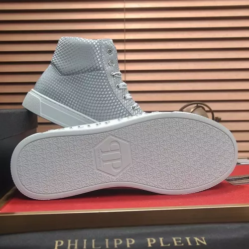 Replica Philipp Plein PP High Tops Shoes For Men #1274326 $85.00 USD for Wholesale