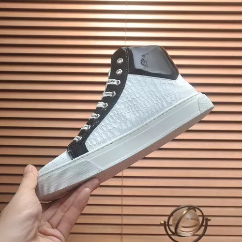 Replica Philipp Plein PP High Tops Shoes For Men #1274328 $85.00 USD for Wholesale