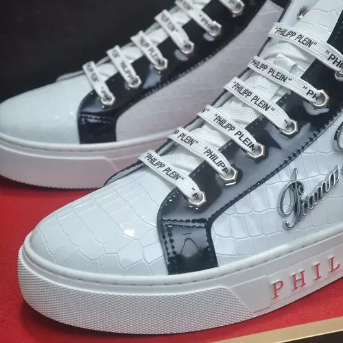 Replica Philipp Plein PP High Tops Shoes For Men #1274328 $85.00 USD for Wholesale