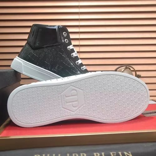 Replica Philipp Plein PP High Tops Shoes For Men #1274330 $85.00 USD for Wholesale