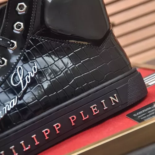 Replica Philipp Plein PP High Tops Shoes For Men #1274331 $85.00 USD for Wholesale