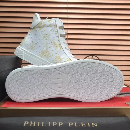 Replica Philipp Plein PP High Tops Shoes For Men #1274371 $88.00 USD for Wholesale