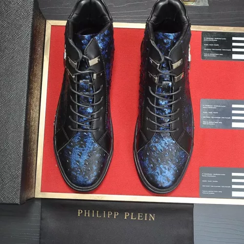 Replica Philipp Plein PP High Tops Shoes For Men #1274374 $88.00 USD for Wholesale