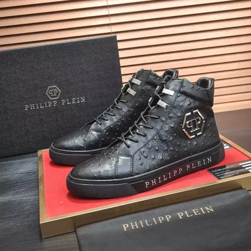 Wholesale Philipp Plein PP High Tops Shoes For Men #1274375 $88.00 USD, Wholesale Quality Replica Philipp Plein PP High Tops Shoes