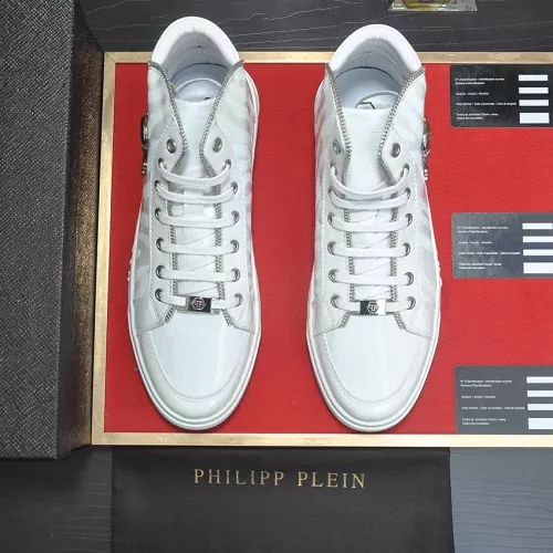 Replica Philipp Plein PP High Tops Shoes For Men #1274376 $88.00 USD for Wholesale