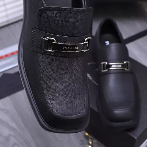 Replica Prada Leather Shoes For Men #1274391 $96.00 USD for Wholesale