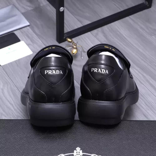 Replica Prada Leather Shoes For Men #1274393 $96.00 USD for Wholesale