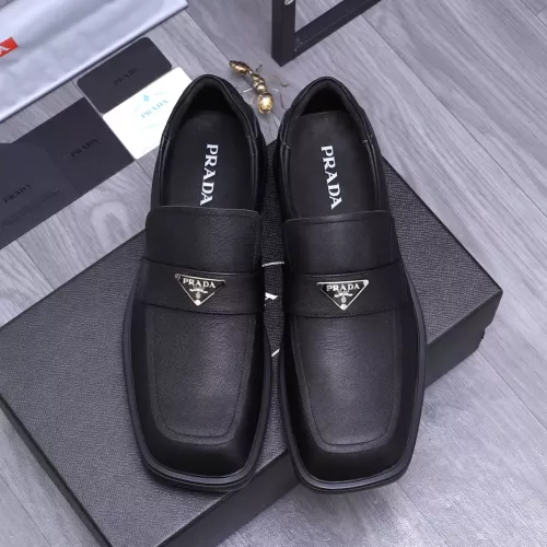 Replica Prada Leather Shoes For Men #1274394 $96.00 USD for Wholesale