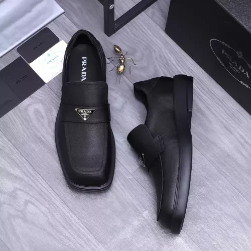 Replica Prada Leather Shoes For Men #1274394 $96.00 USD for Wholesale