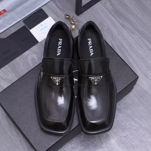 Replica Prada Leather Shoes For Men #1274395 $96.00 USD for Wholesale