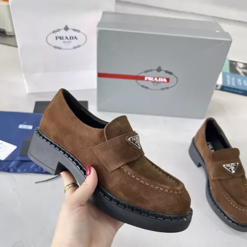 Replica Prada Leather Shoes For Women #1274406 $98.00 USD for Wholesale