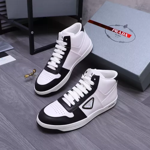 Wholesale Prada High Top Shoes For Women #1274417 $105.00 USD, Wholesale Quality Replica Prada High Top Shoes