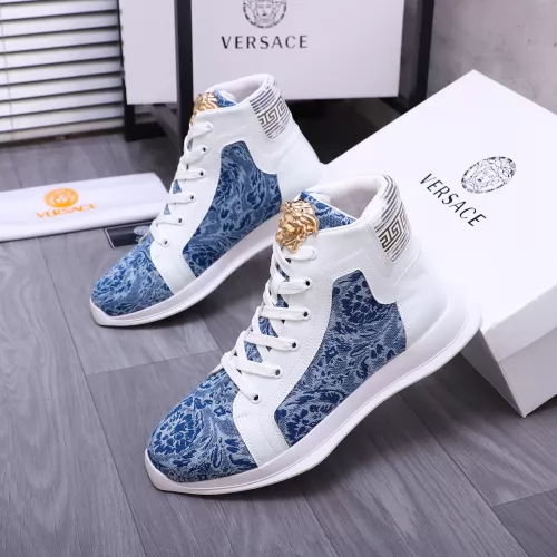 Replica Versace High Tops Shoes For Women #1274449 $76.00 USD for Wholesale