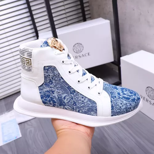 Replica Versace High Tops Shoes For Women #1274449 $76.00 USD for Wholesale