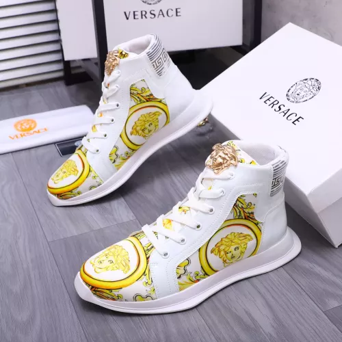 Wholesale Versace High Tops Shoes For Women #1274451 $76.00 USD, Wholesale Quality Replica Versace High Tops Shoes