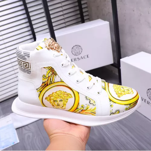 Replica Versace High Tops Shoes For Women #1274451 $76.00 USD for Wholesale