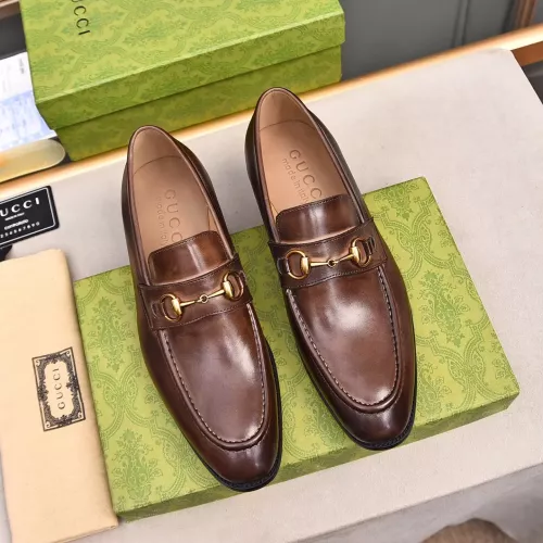 Replica Gucci Oxfords Shoes For Women #1274454 $92.00 USD for Wholesale