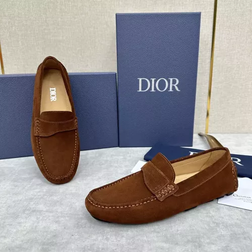 Wholesale Christian Dior Leather Shoes For Women #1274460 $130.00 USD, Wholesale Quality Replica Christian Dior Leather Shoes