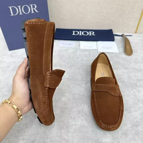 Replica Christian Dior Leather Shoes For Women #1274460 $130.00 USD for Wholesale